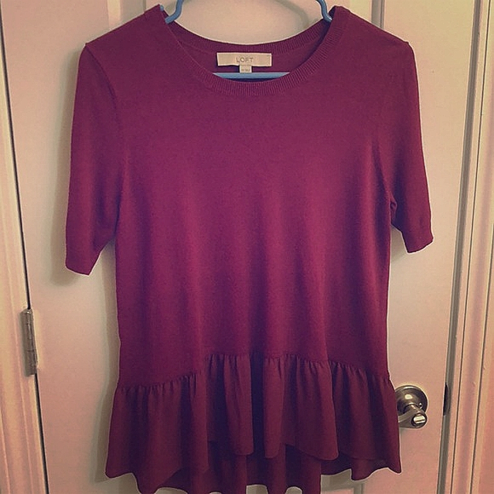 Loft Sweater Peplum